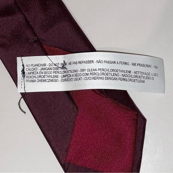 Zara Man Burgundy Tie - Picture 6 of 7